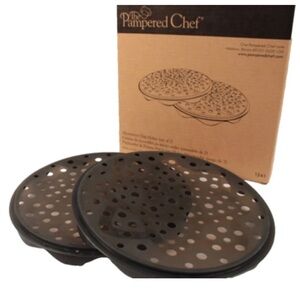 THE PAMPERED CHEF microwave chip maker set